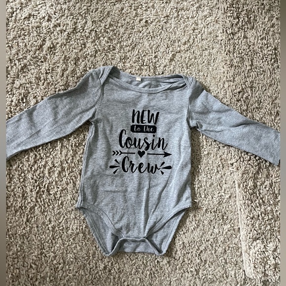 New to the cousin crew gray onesie 9-12 month - Picture 1 of 2